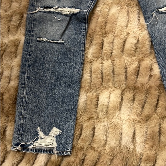 Frame Denim Le Original Straight Leg Jeans Distressed Light Wash 28 - Picture 5 of 8